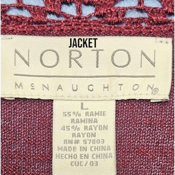 NORTON MCNAUGHTON Women's Sleeveless Maxi Color Block Dress & Matching Jacket - Picture 12 of 16